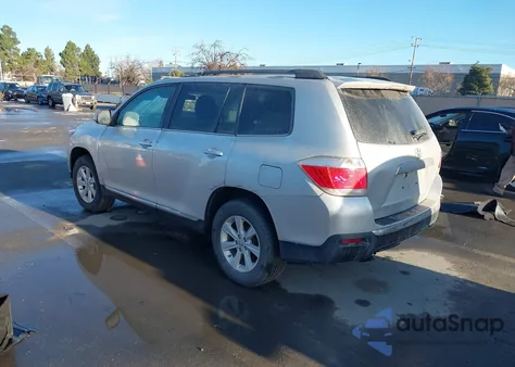 2013 Toyota Highlander Base Plus V6 from USA, damaged, VIN 5TDBK3EH2DS193998